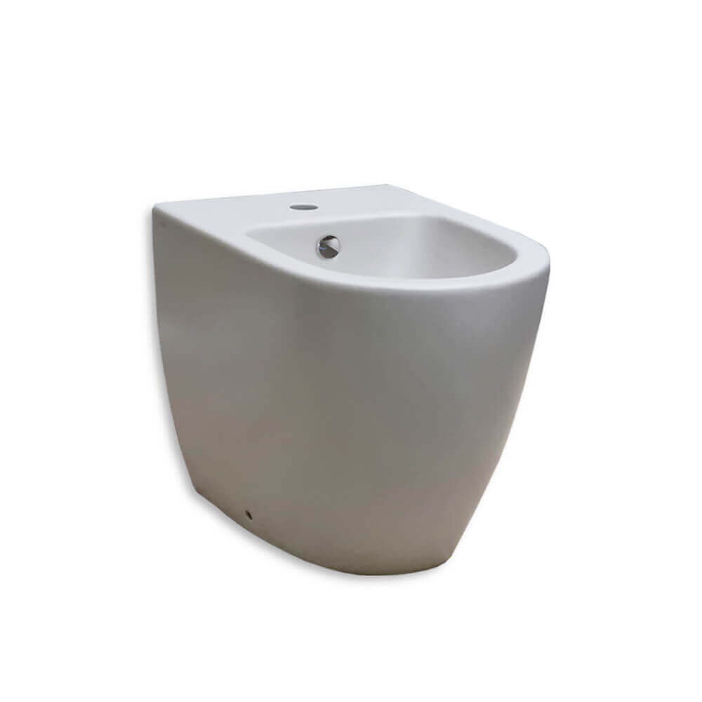 Sanitari wc rimless e bidet Vitra Sento color tortora opaco