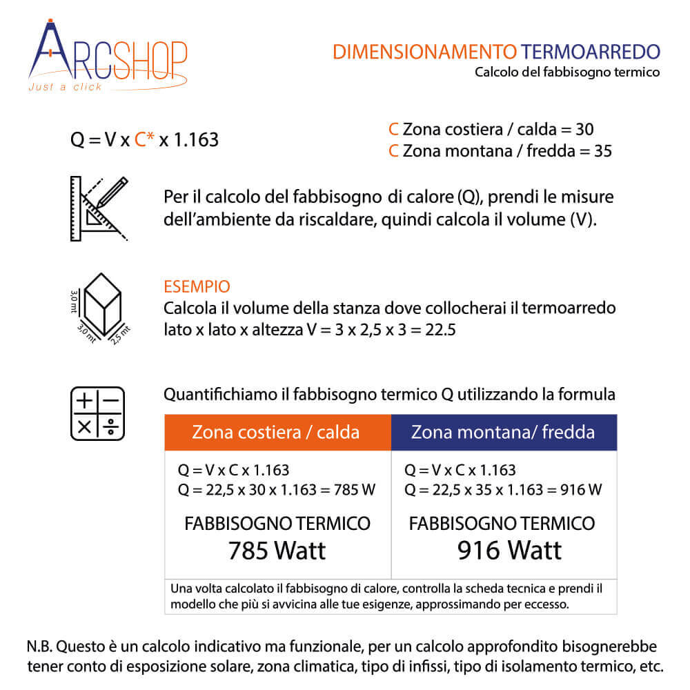 Termoarredo bianco idraulico 50X120 cm Opera Ercos